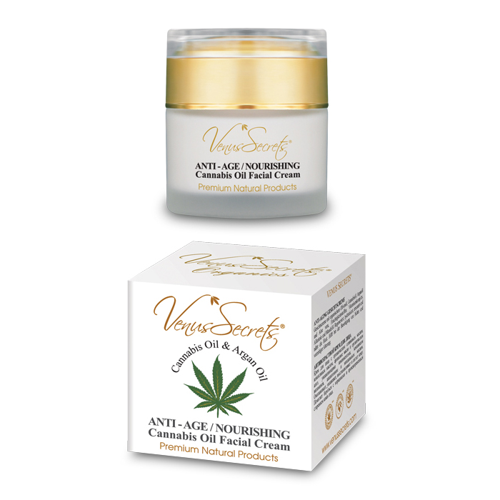 Anti-wrinkle Face Cream with Cannabis Oil and Argan Oil